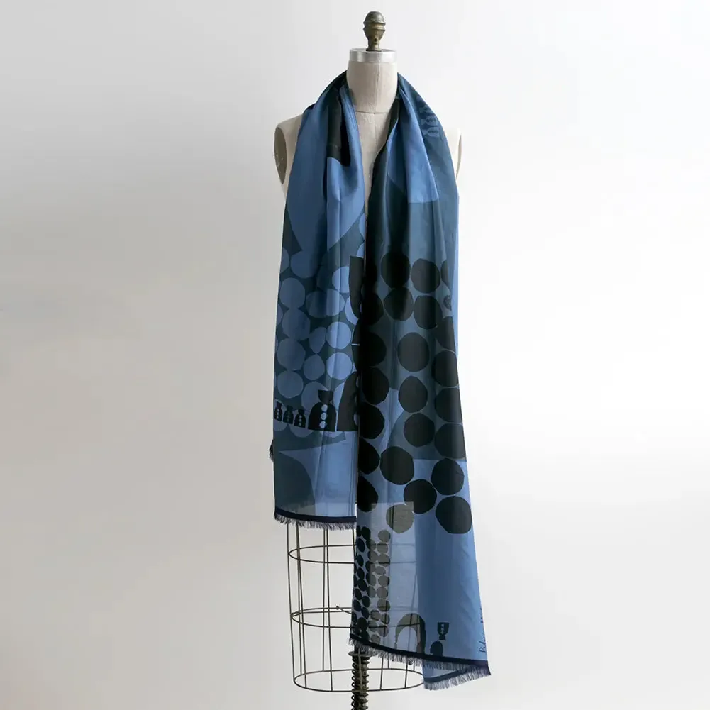 PilgrimWaters Scarf: Midi Archie Indigo