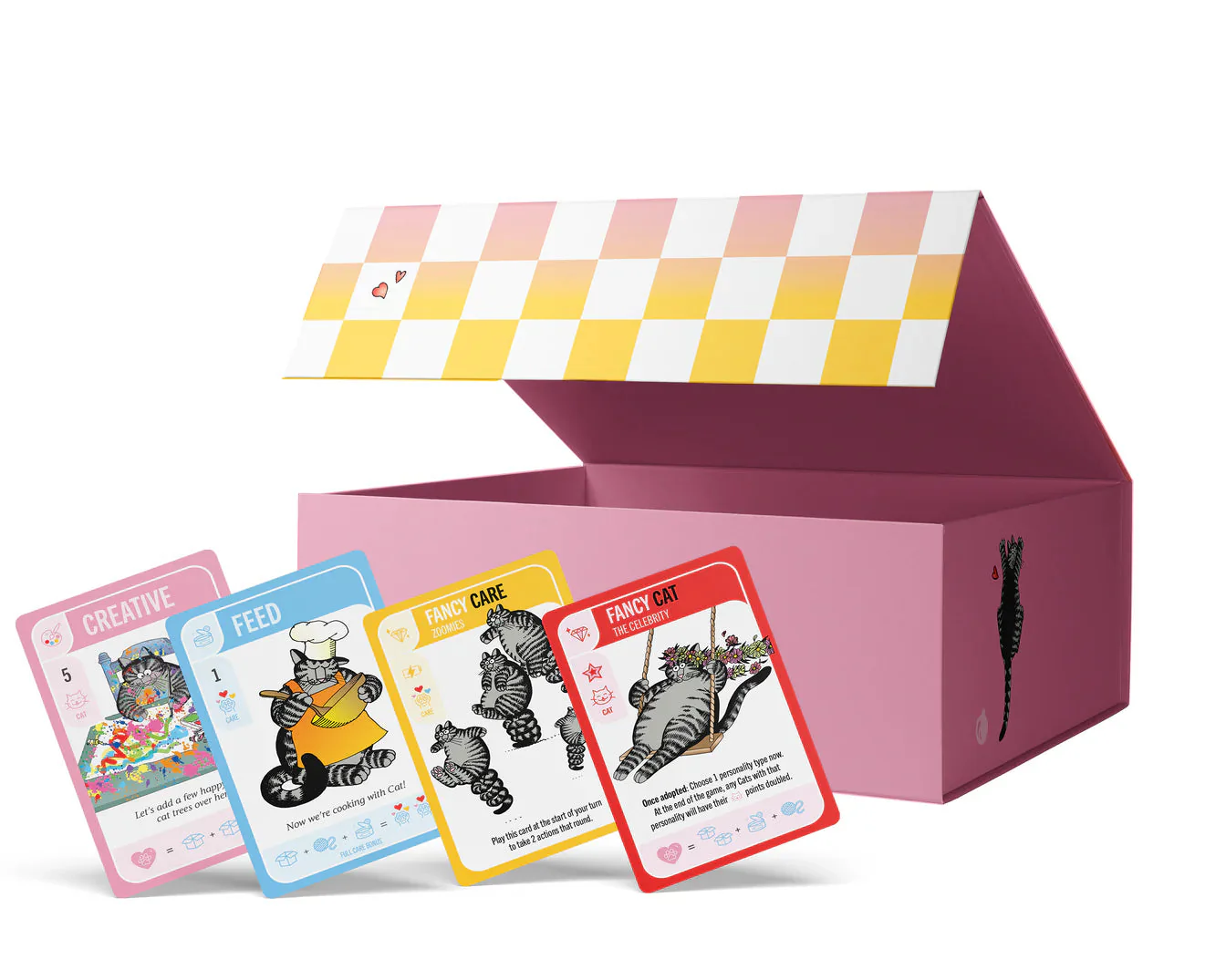 Pomegranate Card Game: B. Kliban, Cat Care - A Feline Befriending Game - Image 2