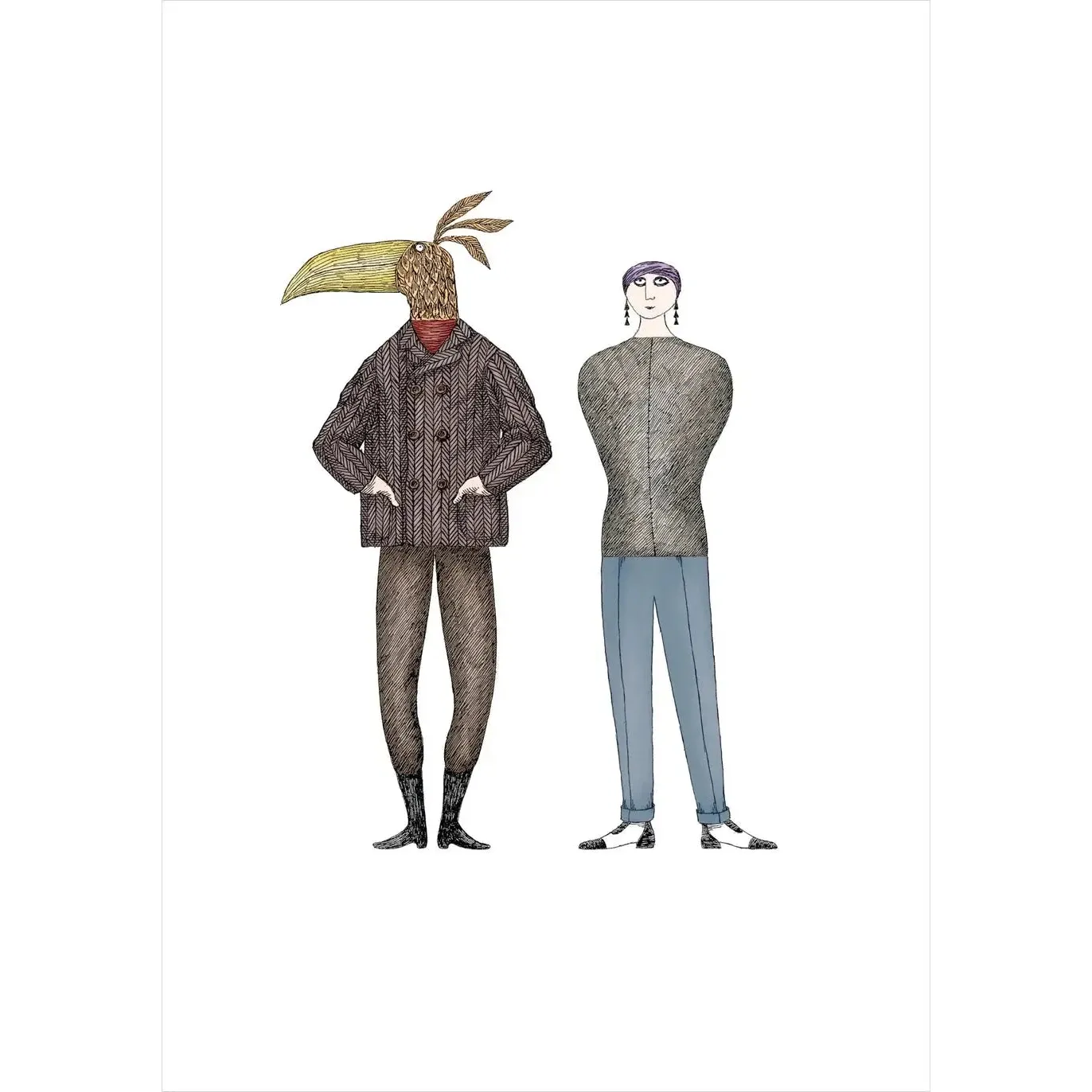 Pomegranate Birthday Card: Edward Gorey, Melange Funeste