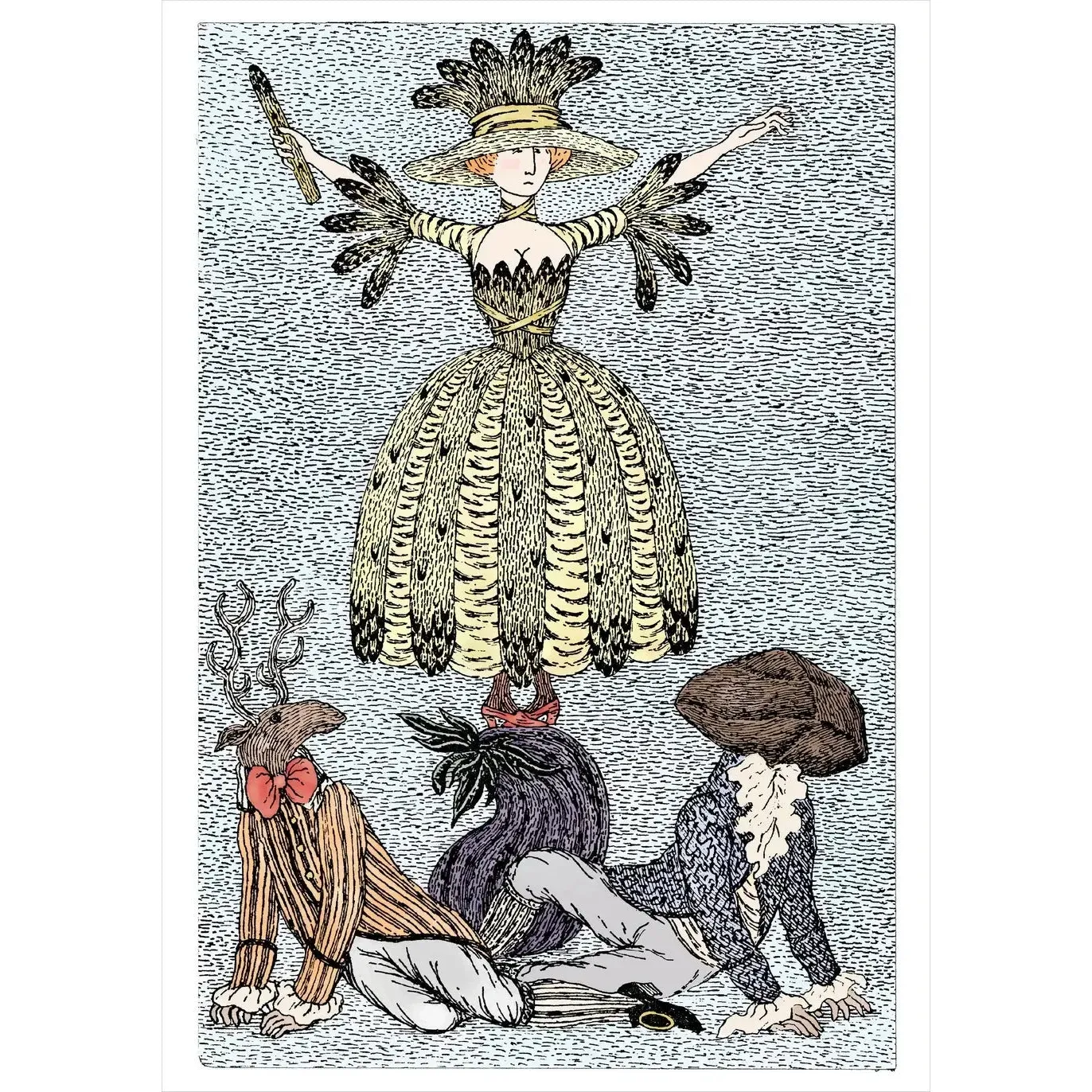 Pomegranate Birthday Card: Edward Gorey, Scene de Ballet