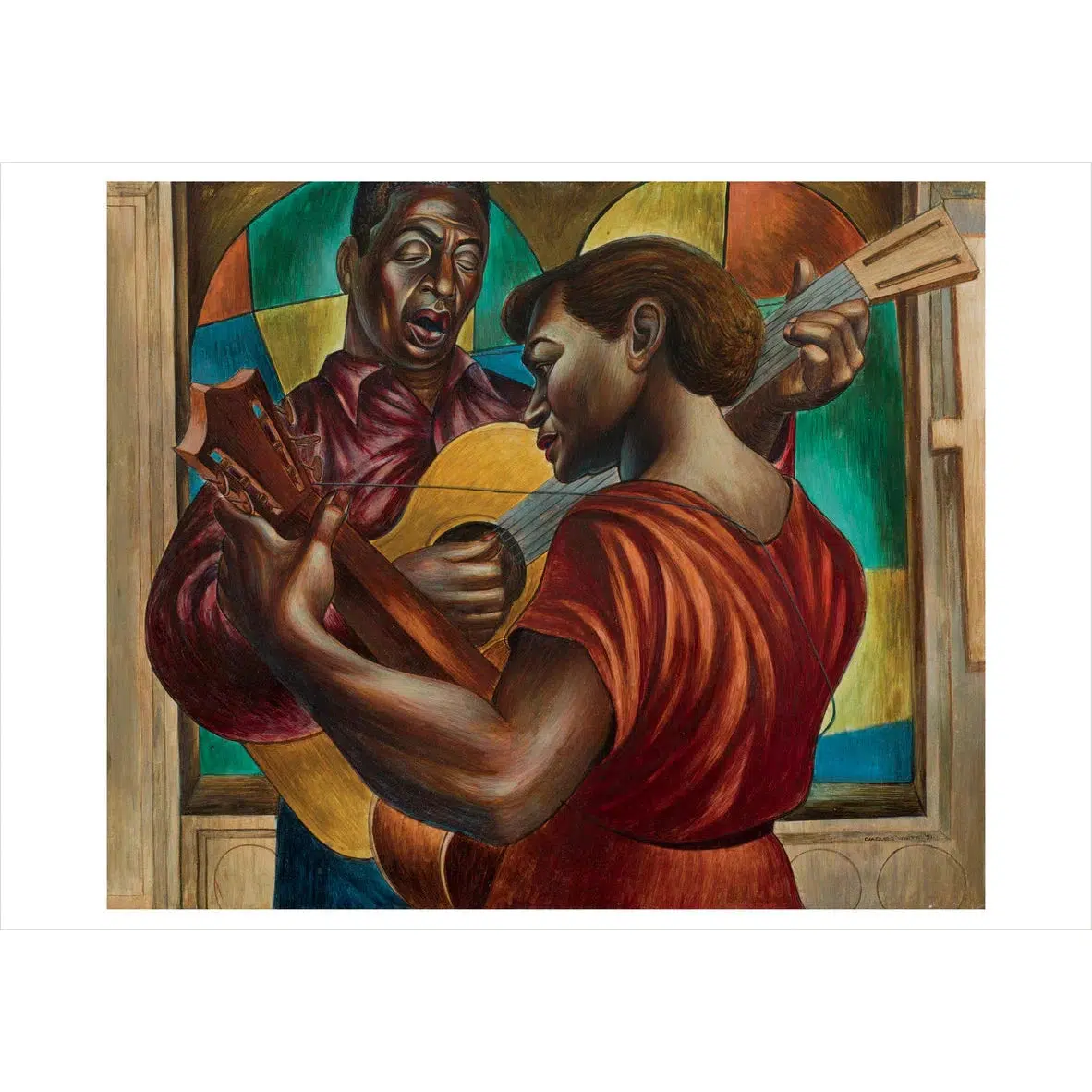 Pomegranate Note Card: Charles White, Gospel Singers