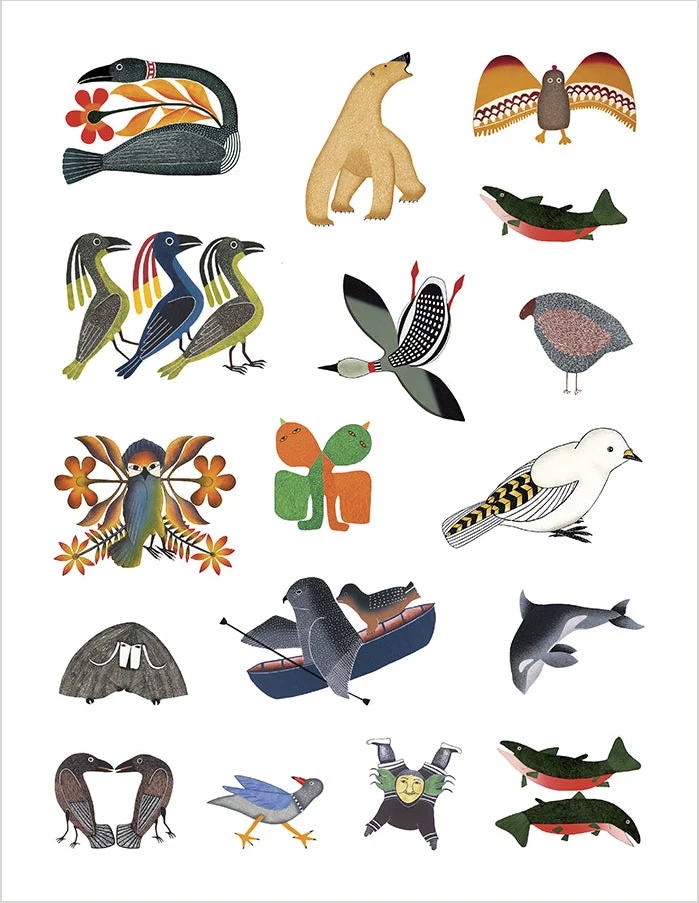 Pomegranate Sticker Book: Inuit Art from Cape Dorset - Image 2