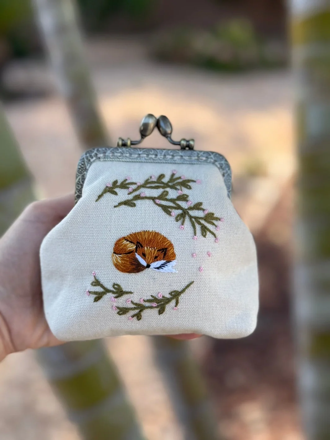 Quince Fables: Embroidered Coin Purse - Image 5