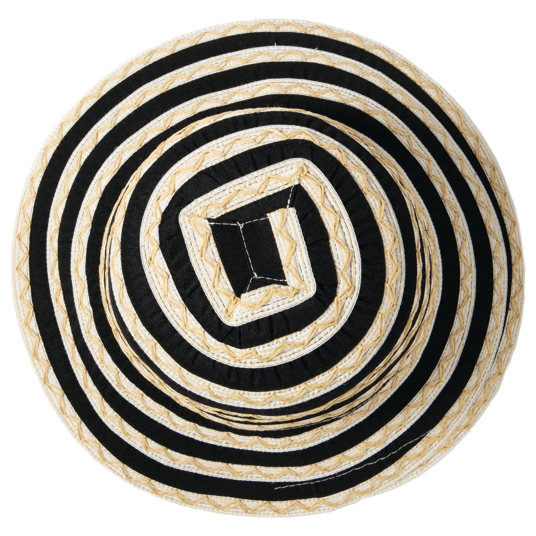 San Diego Hat Co: Ribbon ZigZag Straw Hat - Image 2