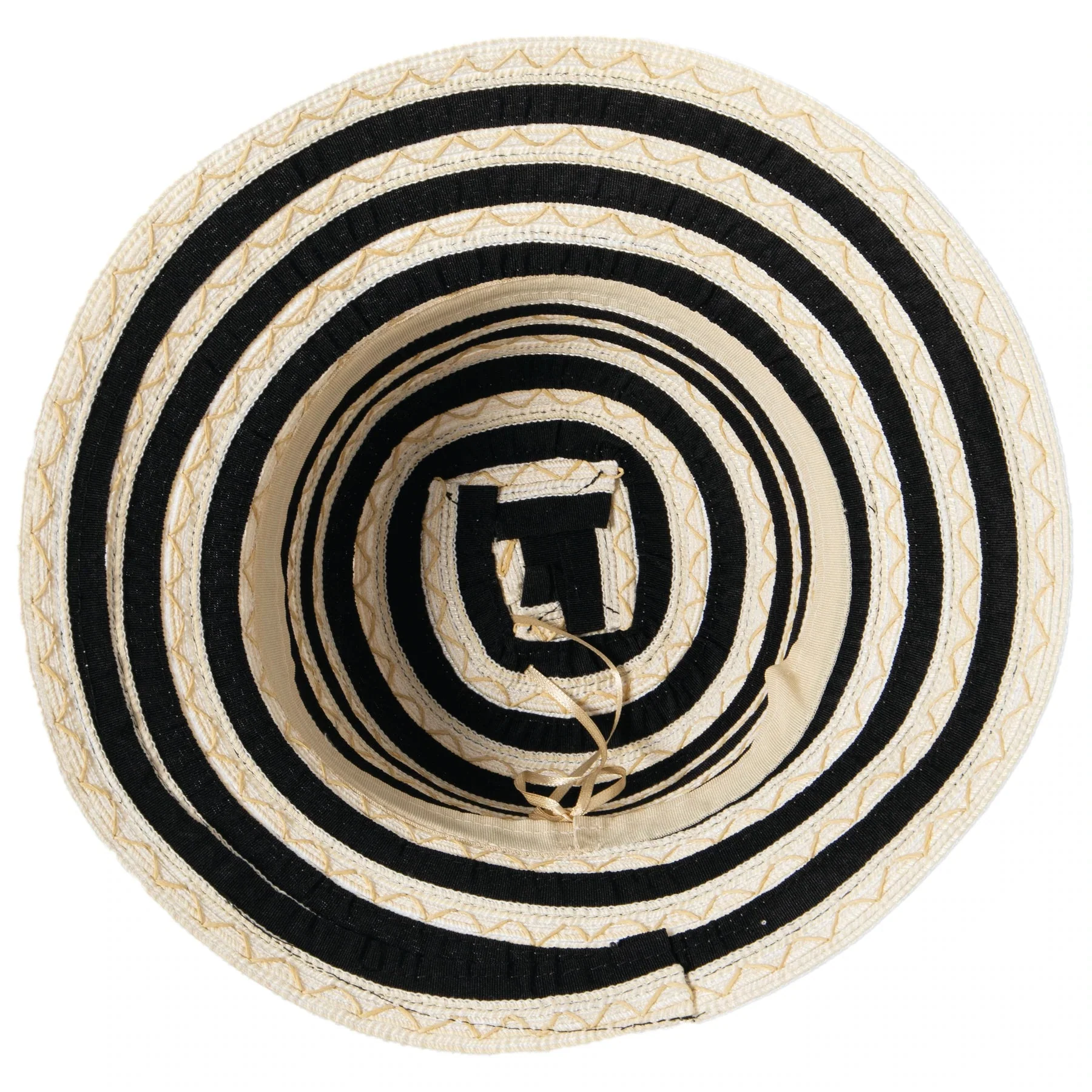 San Diego Hat Co: Ribbon ZigZag Straw Hat - Image 3