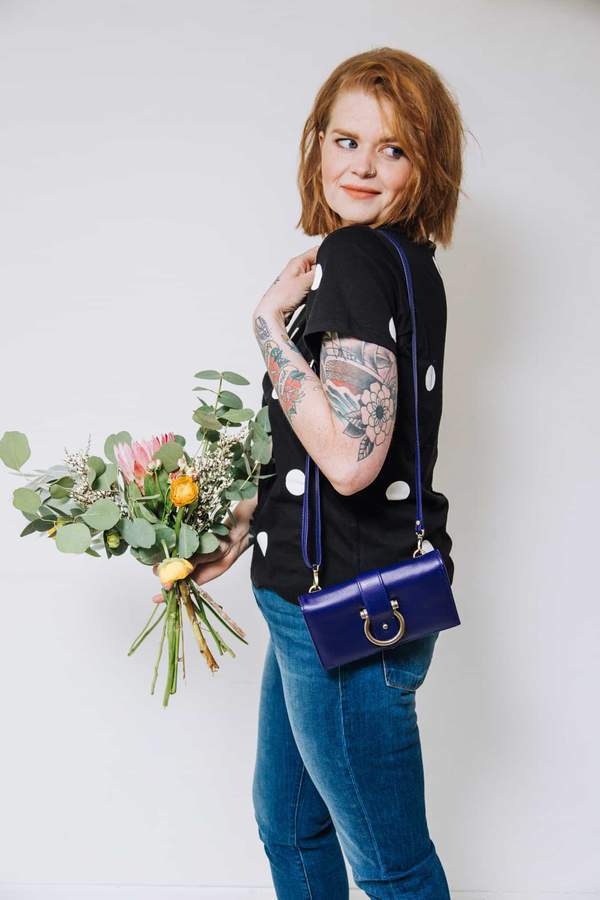 Sapahn Bag: Stanley Leather Crossbody Wristlet Wallet - Image 4
