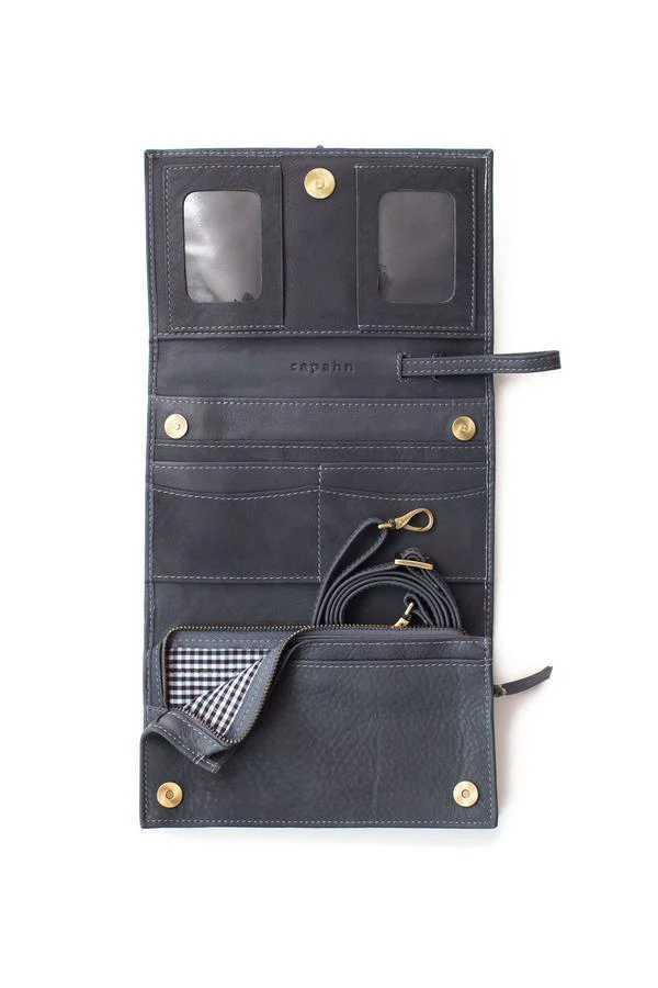 Sapahn Bag: Stanley Leather Crossbody Wristlet Wallet - Image 9