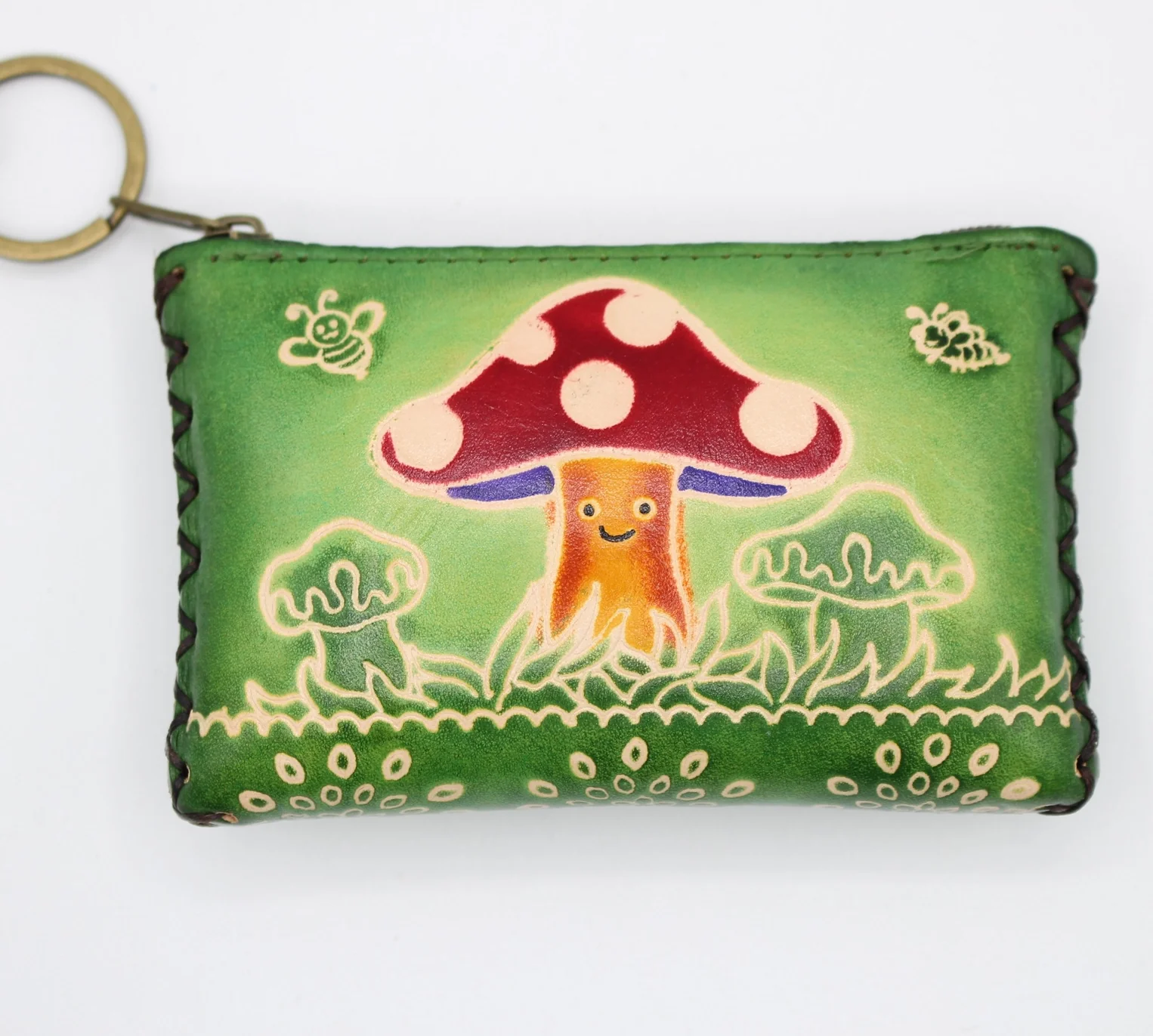 Sunflower Handmade Wristlet: Coin Purse - Image 8