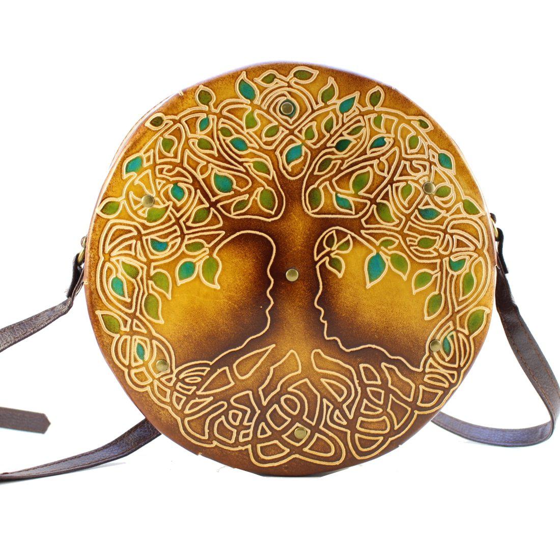 Sunflower Handmade Bag: Round Tree of Life