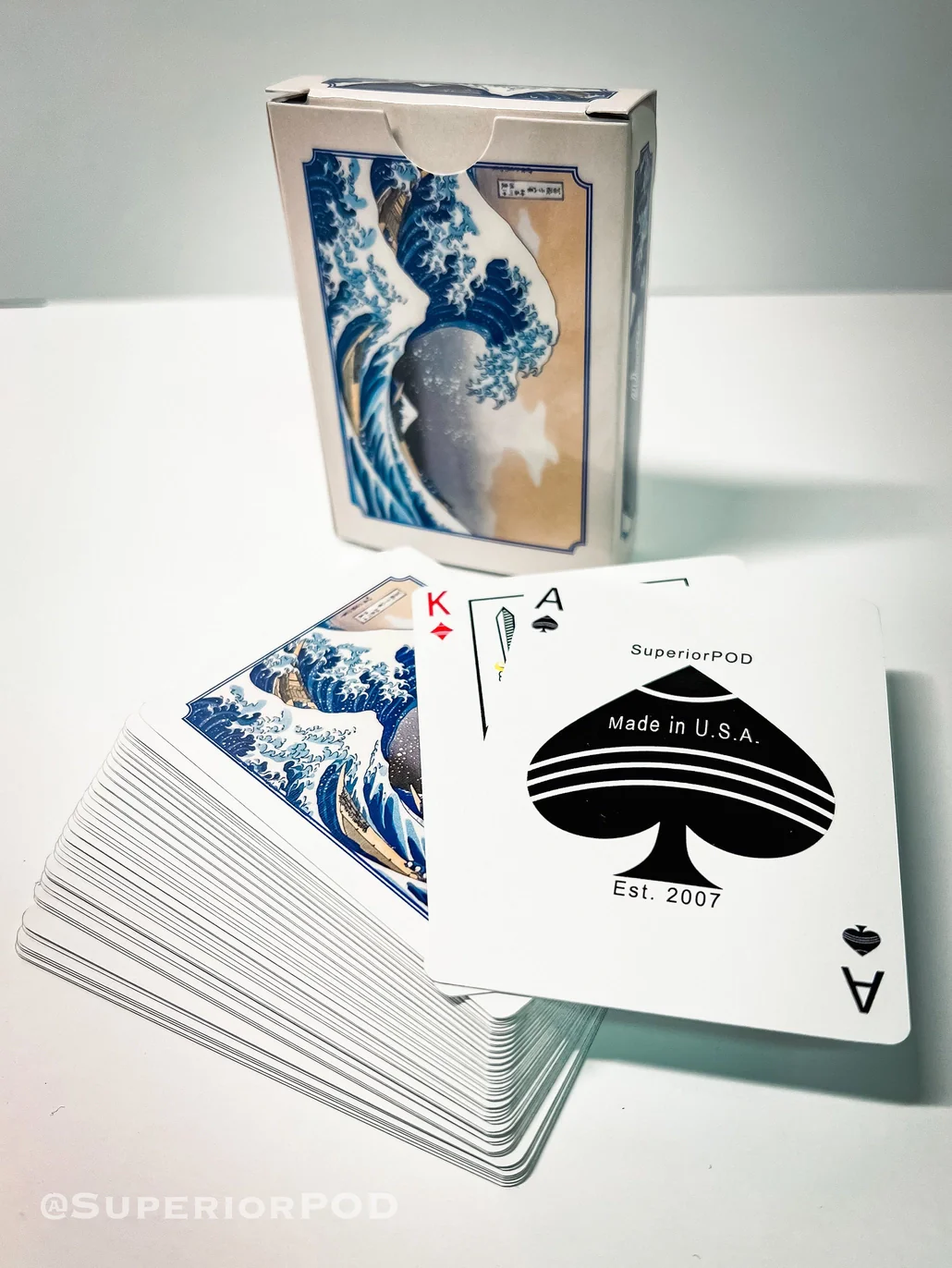 Superior Print on Demand Playing Cards: Hokusai, The Wave - Image 3