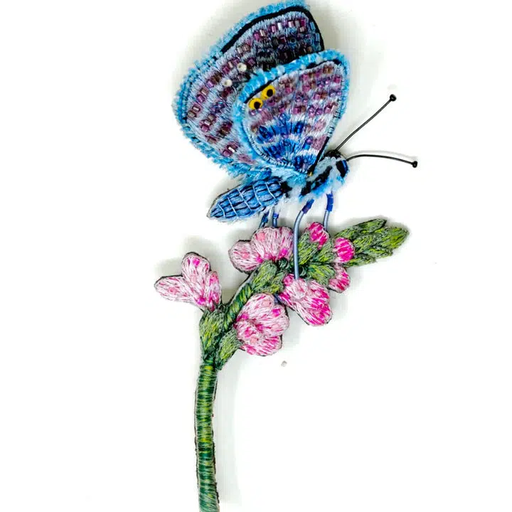 Trovelore Brooch: Chalk Hill Blue Butterfly