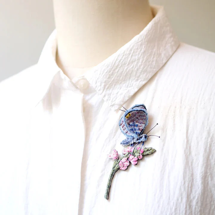 Trovelore Brooch: Chalk Hill Blue Butterfly - Image 2