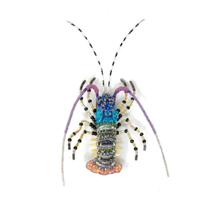 Trovelore Brooch: Ornate Painted Lobster