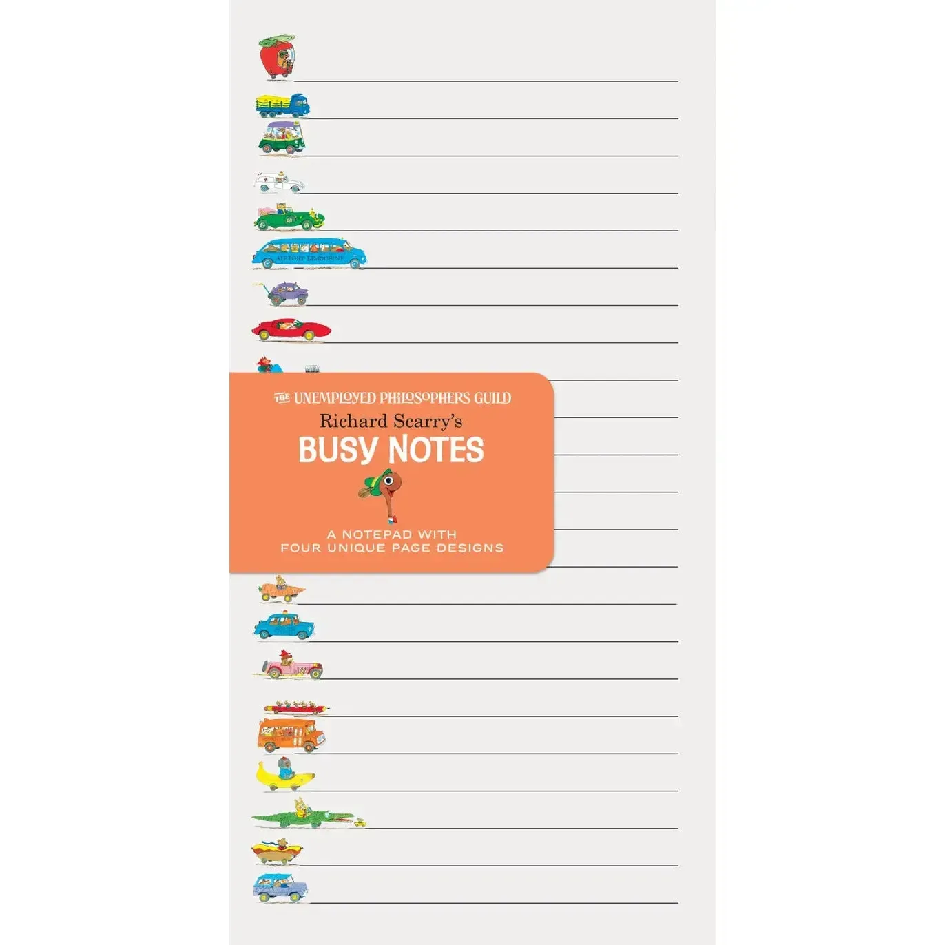 Unemployed Philosophers Guild Notepad: Richard Scarry's Busy Notes