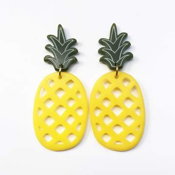 Woll Earrings: Pineapple