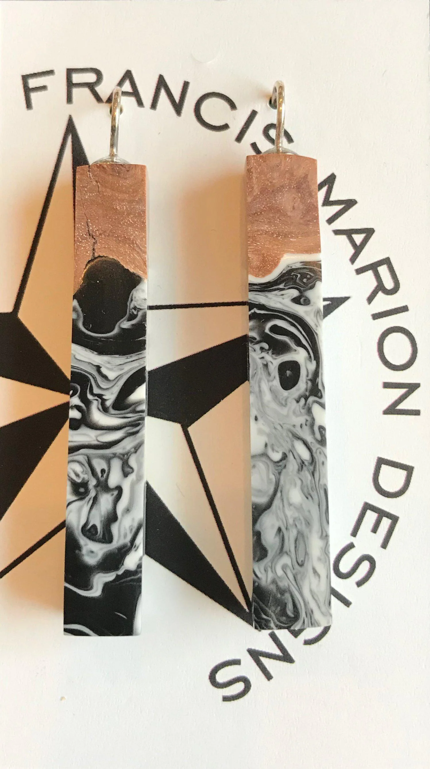 Francis Marion Wood & Resin Earrings - Image 10