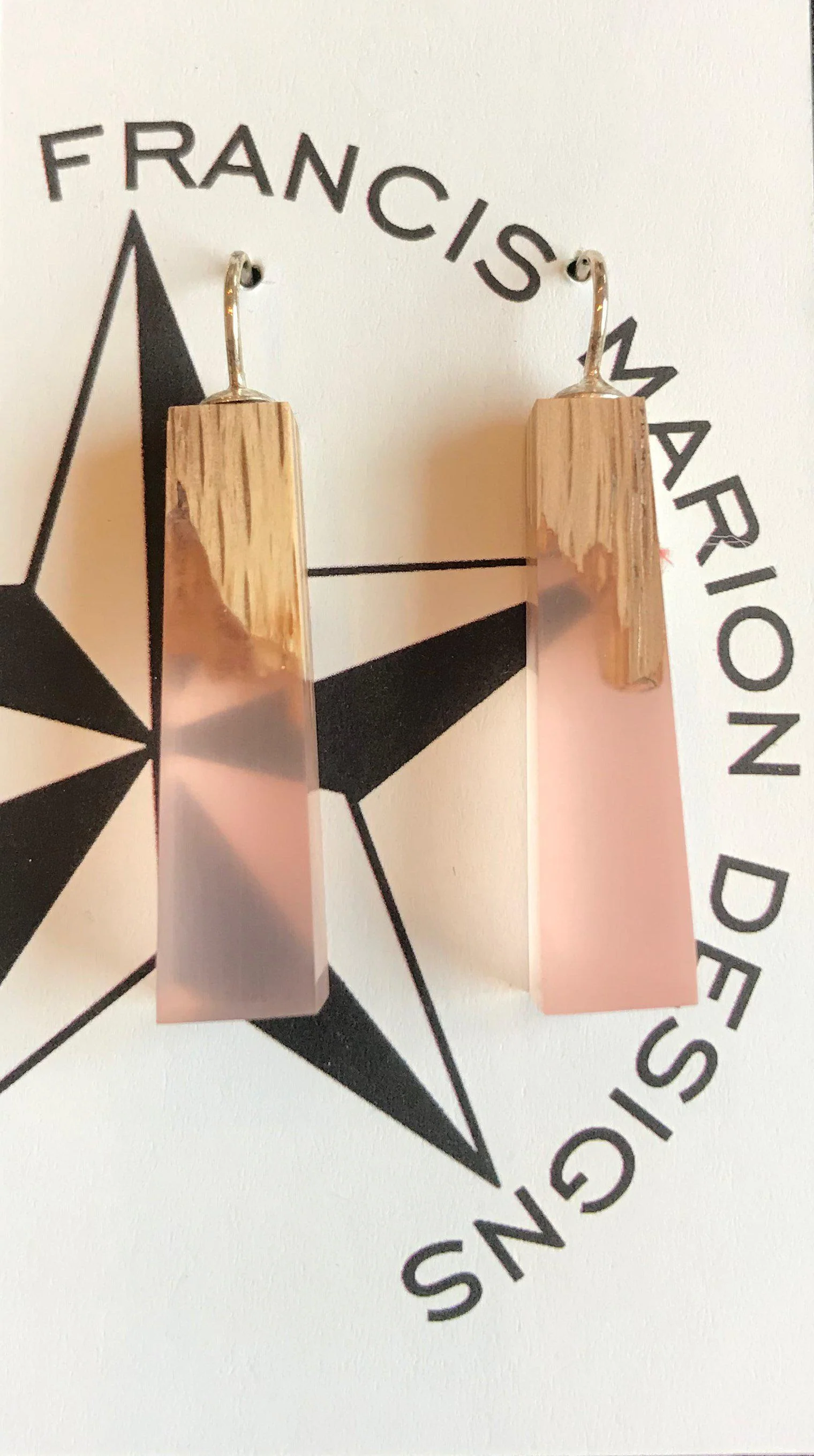 Francis Marion Wood & Resin Earrings - Image 9